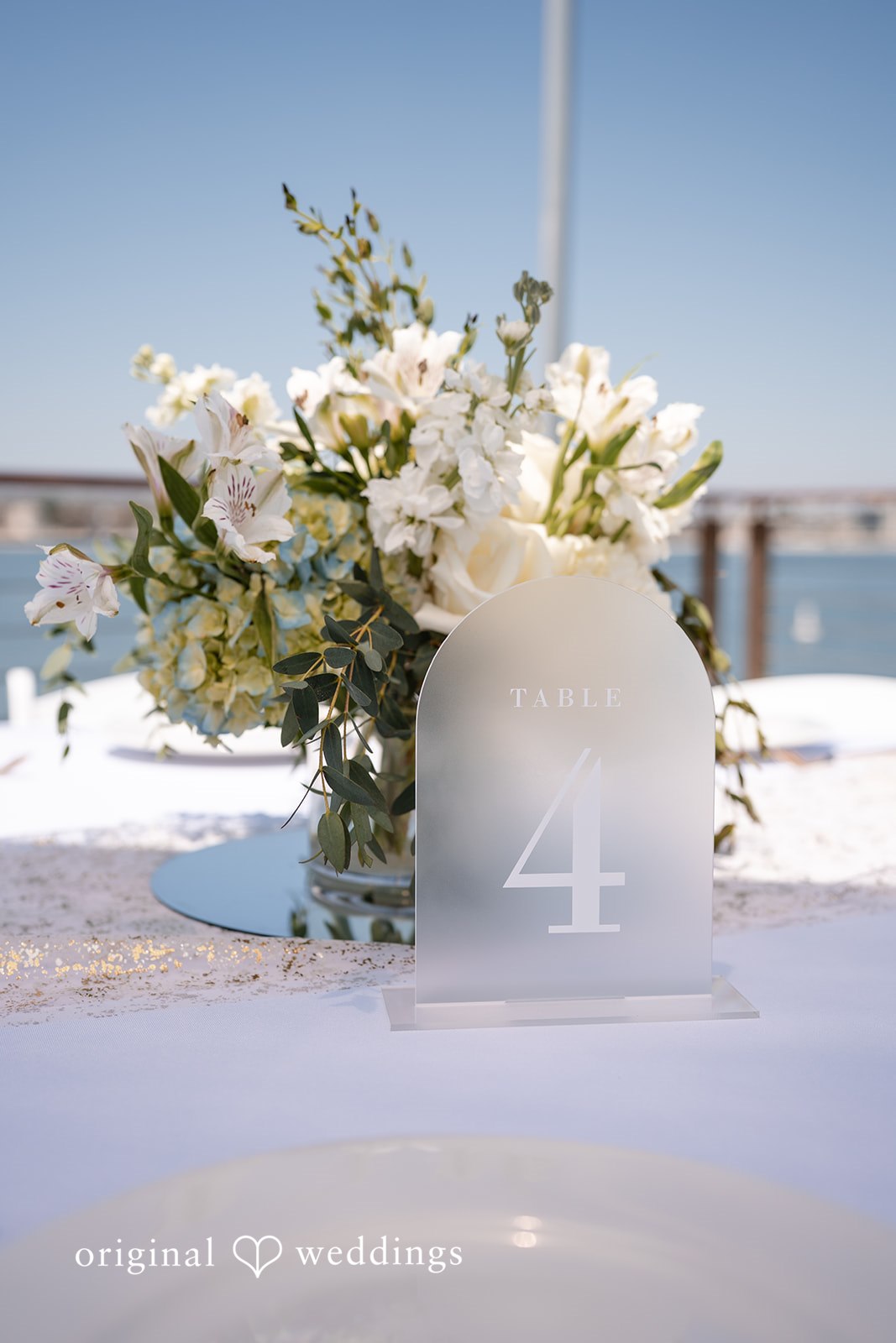 blue and white romantic luxury wedding florals