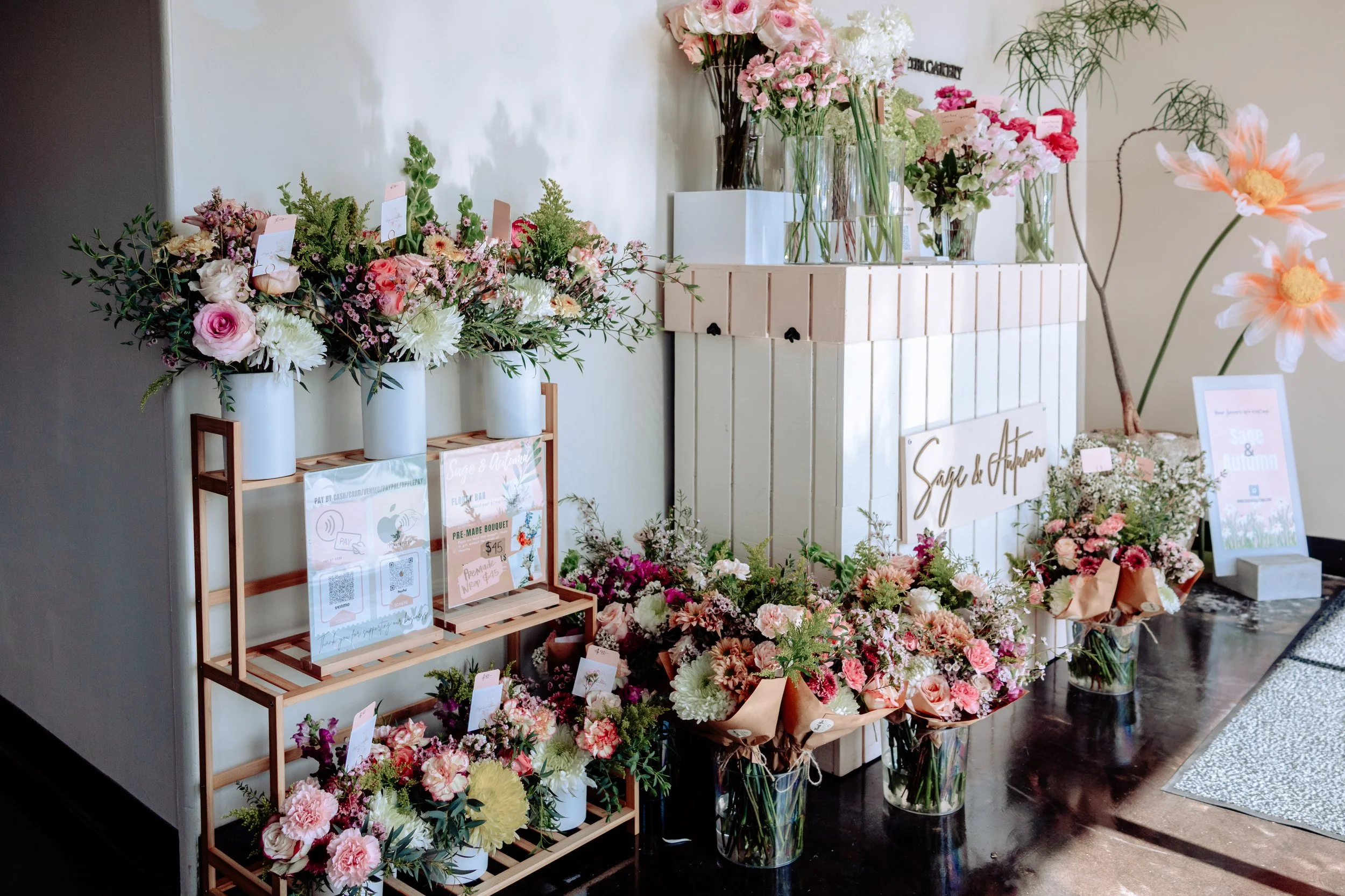 sage and autumn bloom bar